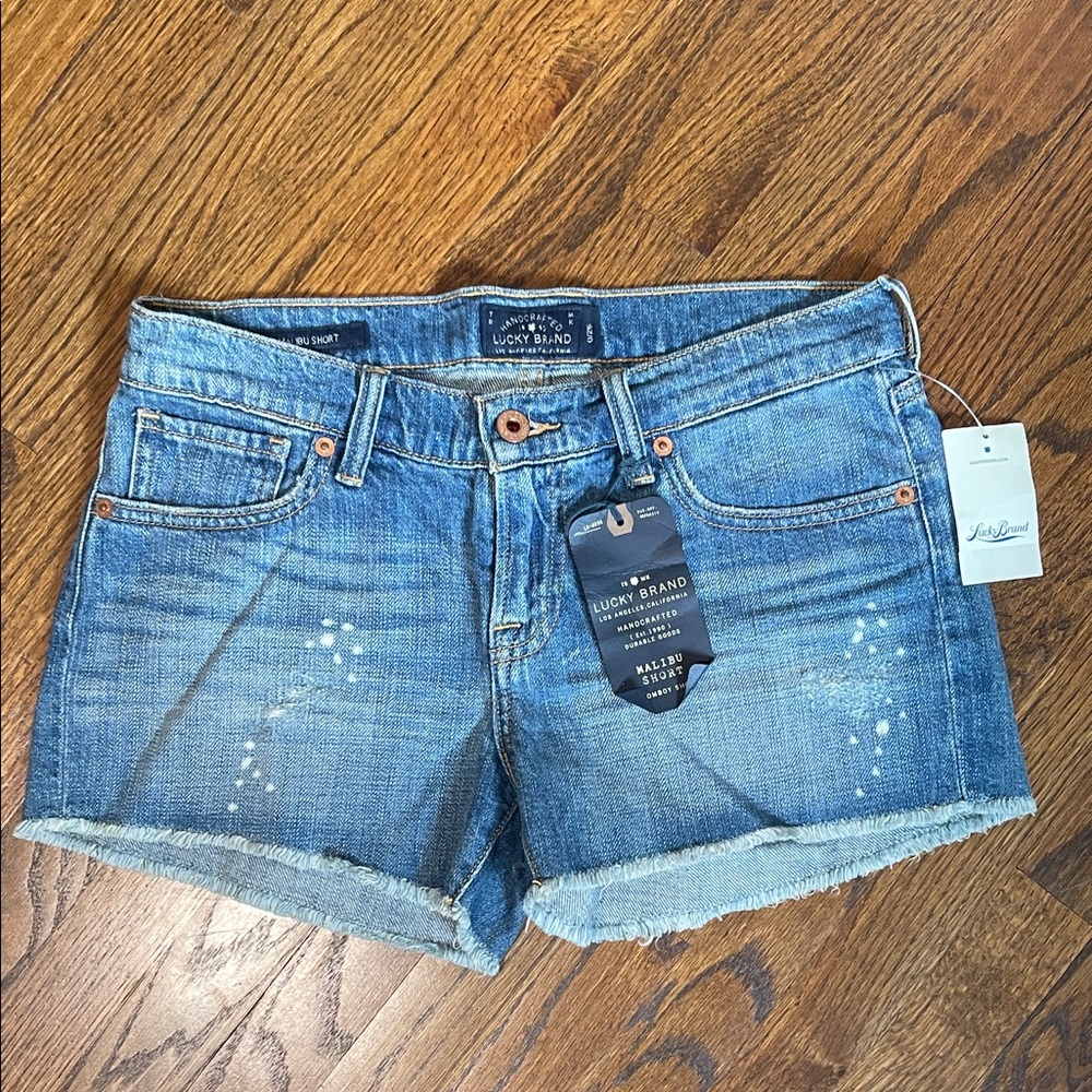 Women’s Light Blue Denim Cutoff Shorts - Picture 4 of 11